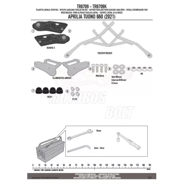   Oldaltáska tartó APRILIA Tuono 660 (2021-2026) / APRILIA RS 660 (2021-2026) GIVI