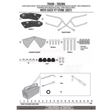 Oldaltáska tartó MOTO GUZZI V7 Stone 850 2021-2026) GIVI