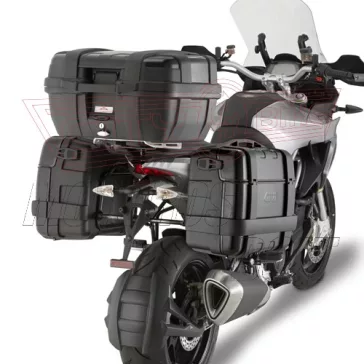   GIVI TRK33B Trekker – 33L MONOKEY doboz fekete alumínium fedéllel, oldalsó vagy hátsó használatra