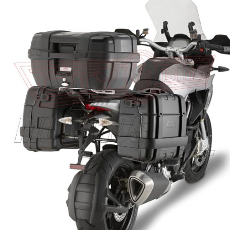 GIVI TRK46B Trekker – 46L Monokey hátsó és oldaldoboz fekete alumínium borítással