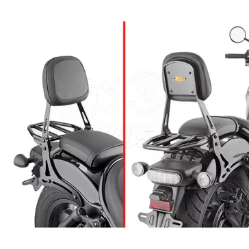 Háttámla + csomagtartó Honda CMX 1100 Rebel (21-26) GIVI