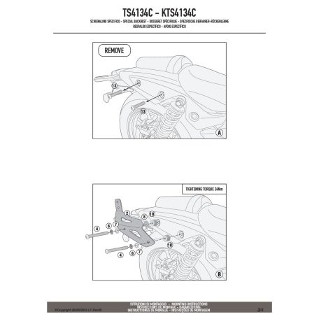 Háttámla + csomagtartó KAWASAKI Eliminator 500 (2024-2025) GIVI