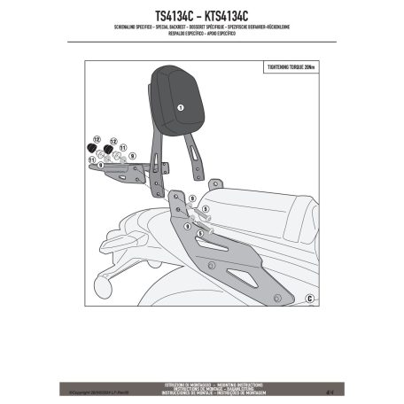 Háttámla + csomagtartó KAWASAKI Eliminator 500 (2024-2025) GIVI