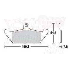 Fékbetét GOLD FREN TYP101