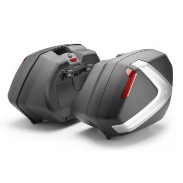   GIVI V37N – 37L Monokey® Side oldaldoboz pár matt ezüst betéttel és Security Lock zárral