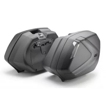   GIVI V37NNT – 37L Monokey® Side oldaldoboz pár carbon mintás betéttel, füst színű prizmával és Security Lock zárral