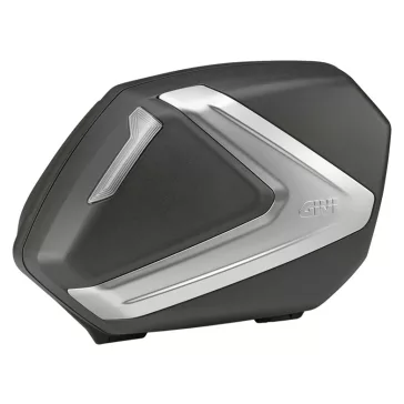   GIVI V37NT – 37L Monokey® Side oldaldoboz pár matt ezüst betéttel, füst színű prizmával és Security Lock zárral