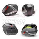 GIVI V37N – 37L Monokey® Side oldaldoboz pár matt ezüst betéttel és Security Lock zárral