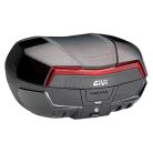 GIVI V58NNB MAXIA 5 – 58L Monokey® hátsó doboz - festett fekete + fekete fedél /piros prizma MonoKEY