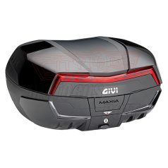   GIVI V58NNB MAXIA 5 – 58L Monokey® hátsó doboz - festett fekete + fekete fedél /piros prizma MonoKEY