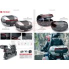 GIVI V58N MAXIA 5 – 58L Monokey® hátsó doboz - festett alumínium + fekete fedél /piros prizma