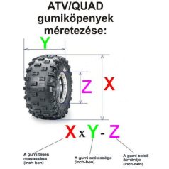   WANDA gumiköpeny ATV/quad 16X8.00-7 P322 2PR (FUTÓZAT MAGASSÁG 10MM)