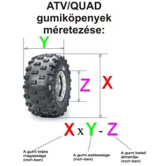   WANDA gumiköpeny ATV/quad 18X9.50-8 P311 4PR 33J TL  (FUTÓZAT MAGASSÁG 15MM)