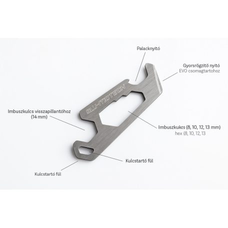 SW-Motech WER.GIV.022.10000 Multitool kulcstartó – motoros kulcstartó 7 funkcióval