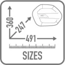 GIVI WL900B WEIGHTLESS – 25L Félmerev Oldaltáska Pár MONOKEY® Rendszerrel
