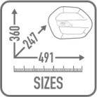 GIVI WL900B WEIGHTLESS – 25L Félmerev Oldaltáska Pár MONOKEY® Rendszerrel