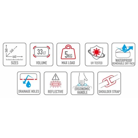 GIVI XL09B – X-Line 33 L Monokey® félkemény táska, vízálló belsővel és extra rekeszekkel - MonoKEY felfogatási rendszerrel