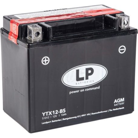 Akkumulátor 12V 10AH YTX12-BS LP AGM 150A(EN)
