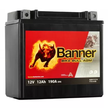 Akkumulátor BANNER AGM BTX14-BS 12V 12AH 190A(EN)
