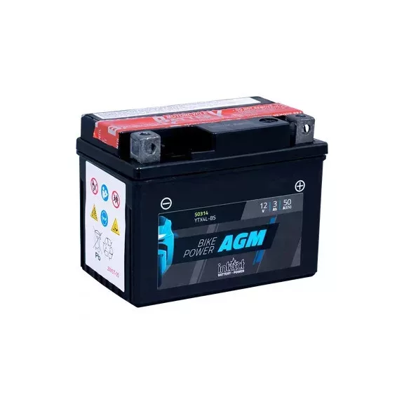 Akkumulátor IntAct AGM CTX4L-BS 12V 3AH 50A(EN) Akkumulátor IntAct AGM CTX4L-BS 12V 3AH 50A(EN)