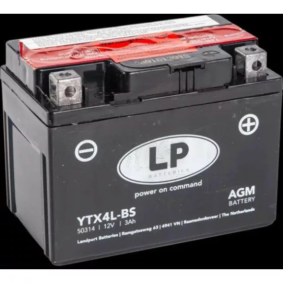 Akkumulátor LP AGM LTX4L-BS LP AGM 12V 3AH 50A(EN) Akkumulátor LP AGM LTX4L-BS LP AGM 12V 3AH 50A(EN)