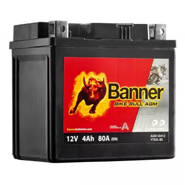 Akkumulátor BANNER AGM BTX5L-BS 12V 4AH 80A(EN)