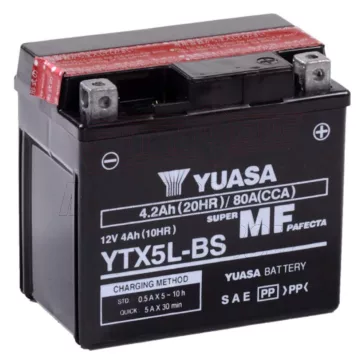 Akkumulátor YUASA MF AGM YTX5L-BS 12V 4AH 80A(EN)