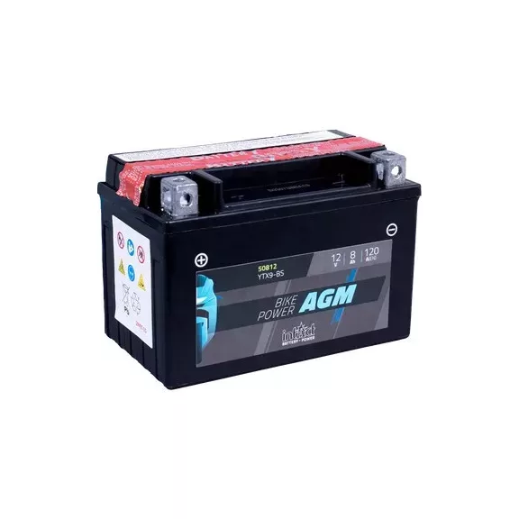 Akkumulátor IntAct AGM CTX9-BS 12V 8AH 120A(EN) Akkumulátor IntAct AGM CTX9-BS 12V 8AH 120A(EN)