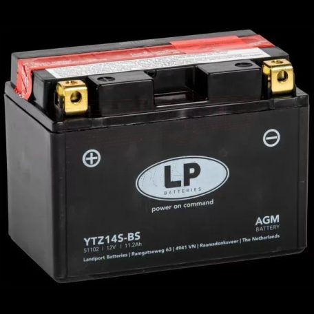 Akkumulátor 12V 11,2AH YTZ14S-BS LP AGM 200A(EN)