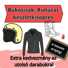 Bukósisak, ruházat kiárusítás