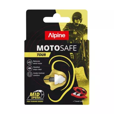   Alpine MotoSafe Tour motoros füldugó – 17 dB hallásvédelem