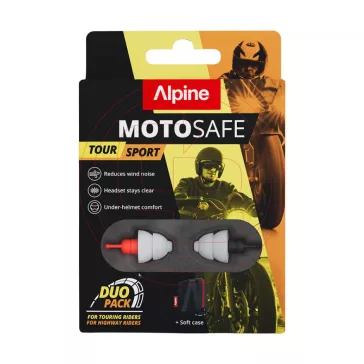   Alpine MotoSafe DUO füldugó 2 pár – motoros hallásvédelem