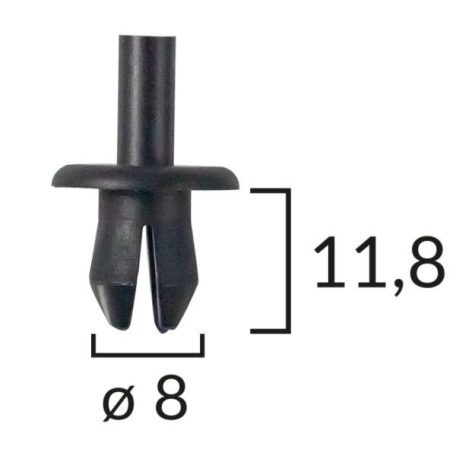 Patent műanyag 8mm furatba