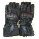 Kesztyű Rush-M bőr fekete kemény protektorral 4XL