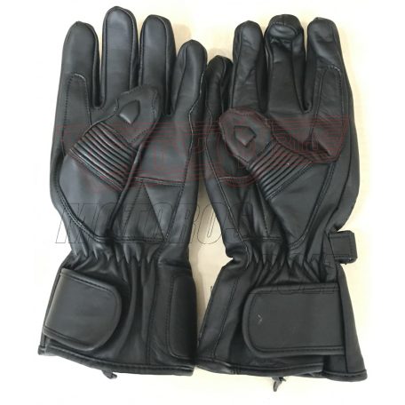 Kesztyű Rush-M bőr fekete kemény protektorral 4XL