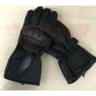 Kesztyű Rush-M bőr fekete kemény protektorral 4XL