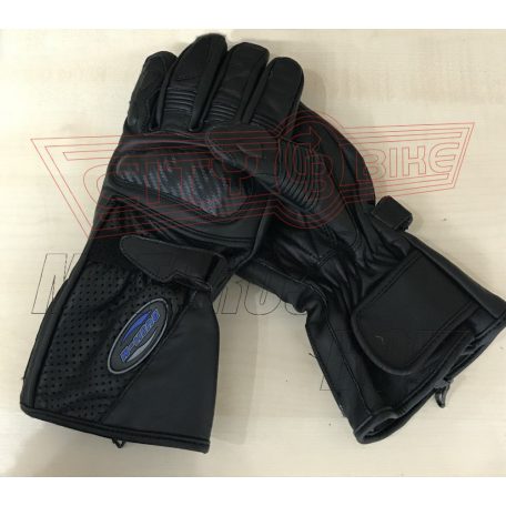 Kesztyű Rush-M bőr fekete kemény protektorral 4XL