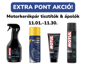 Extra pontok! - Motorkerékpár tisztítók - 2024 november