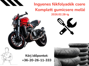 Ingyenes fékfolyadék csere - Komplett gumicserével